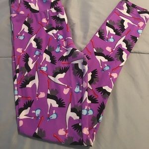 Lularoe stork leggings OS